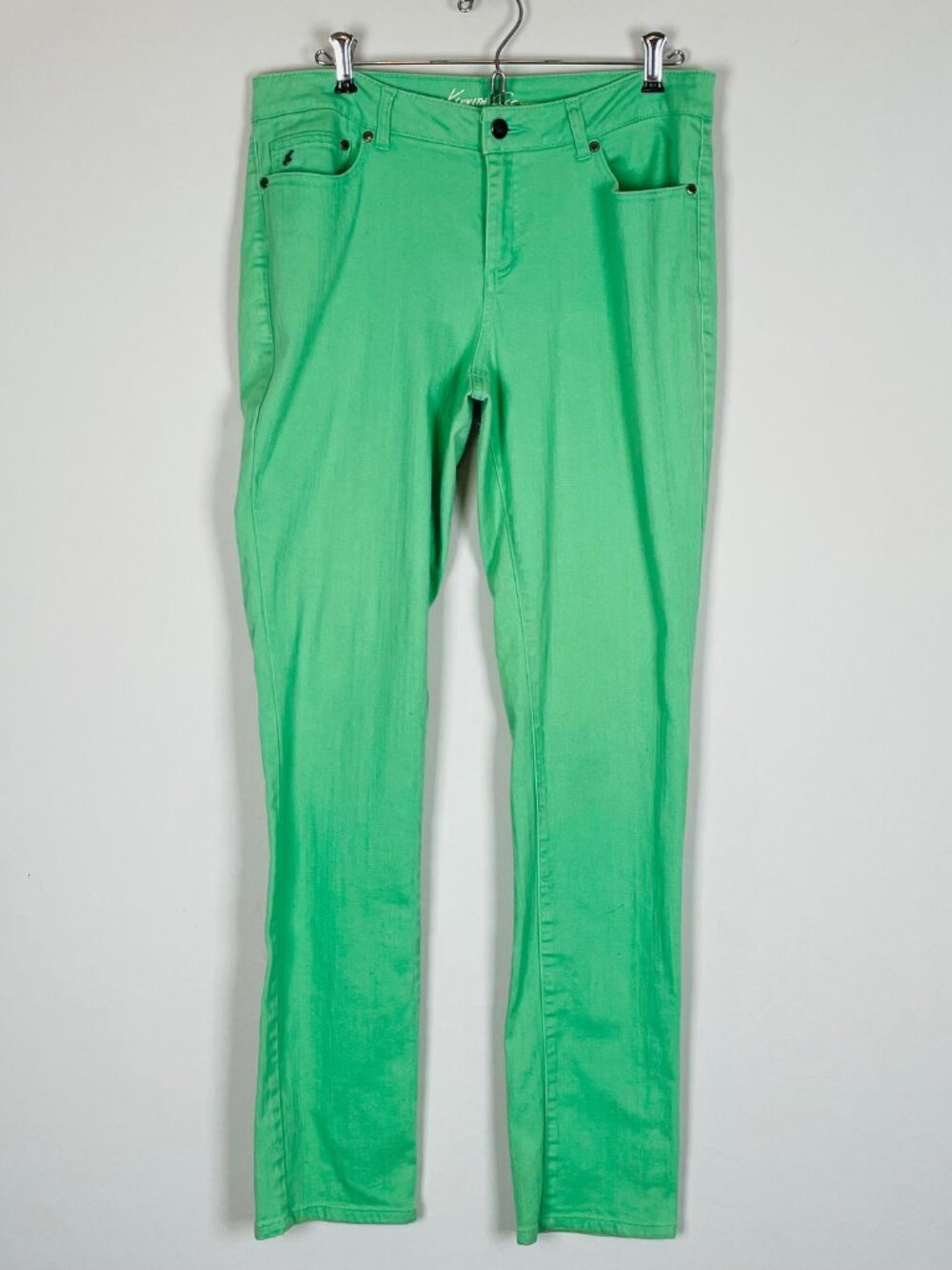 Kenneth Cole Jeans Sz 31 Mint Green Clean Girl Minimalist Retro Indie Pastel